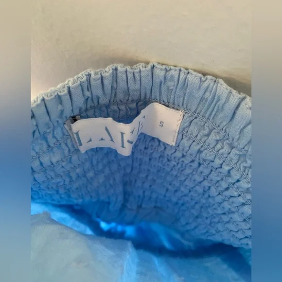 LAKE Pajamas Lolly Swiss Dot Dress in Morning Blue size Small - Picture 6 of 6